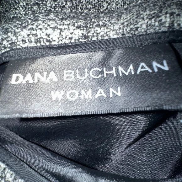 Dana Buchman Gray and Black A-Line Skirt - Picture 5 of 6